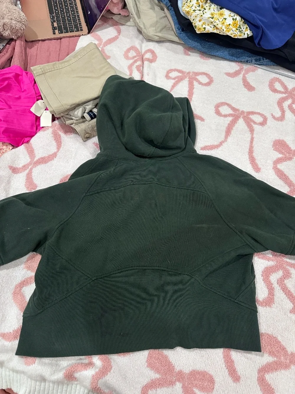 Lululemon Scuba Oversized Half Zip Hoodie XS/S Dark Green